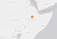 Terremoto de magnitude 5,5 atinge região da Etiópia