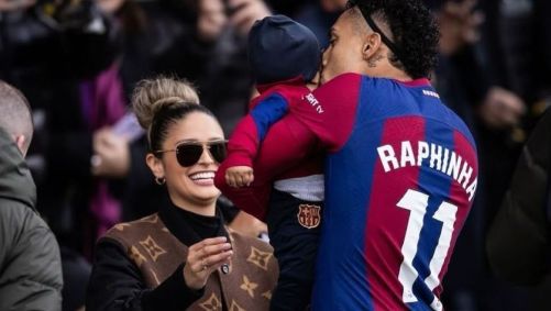 Esposa de Raphinha, Natalia Belloli, denuncia ataques que sofreu nas redes sociais