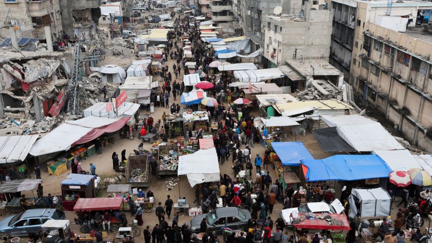 Sul da Faixa de Gaza. • REUTERS