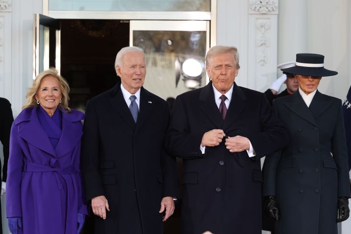 Biden recebe Trump na Casa Branca • Win McNamee/Getty Images