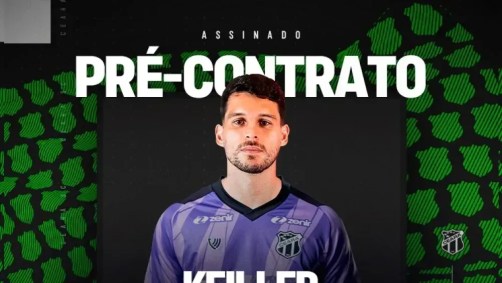 Goleiro Keiller é o novo reforço do Ceará