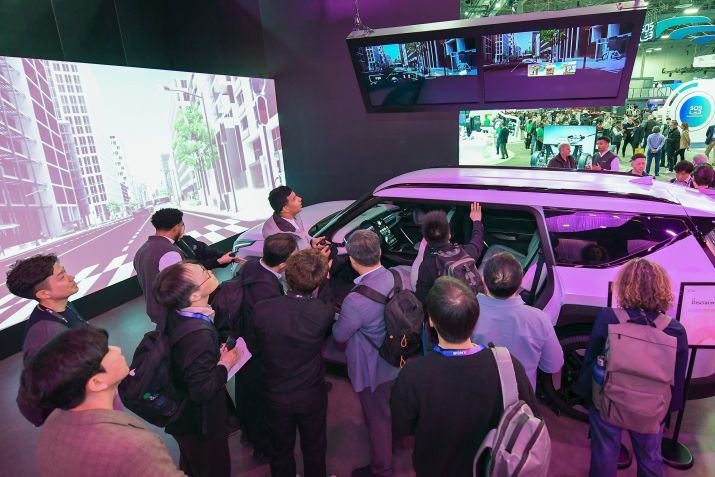 Hyundai Mobis exibe display holográfico para carros • Divulgação