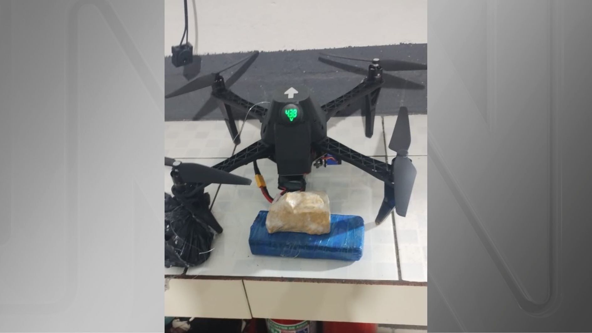 Drone apreendido por policiais penais no interior do Rio de Janeiro