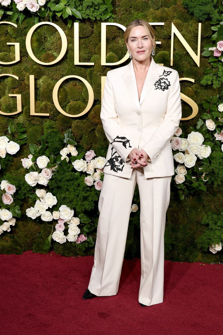 Kate Winslet no Globo de Ouro 2025 • Kevin Mazur/Getty Images