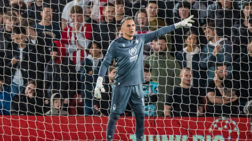 Keylor Navas durante passagem pelo Nottingham Forest