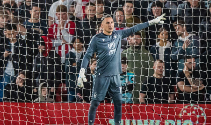 Keylor Navas durante passagem pelo Nottingham Forest