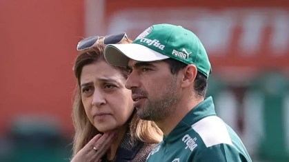 Leila Pereira e Abel Ferreira