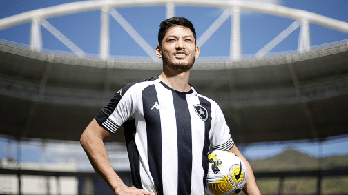 Luís Oyama nos tempos de Botafogo