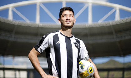 Luís Oyama nos tempos de Botafogo