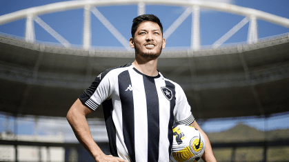Luís Oyama nos tempos de Botafogo
