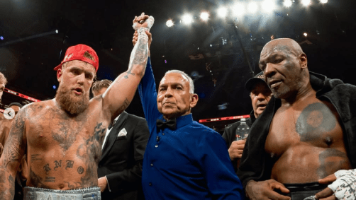 Jake Paul após derrotar Mike Tyson