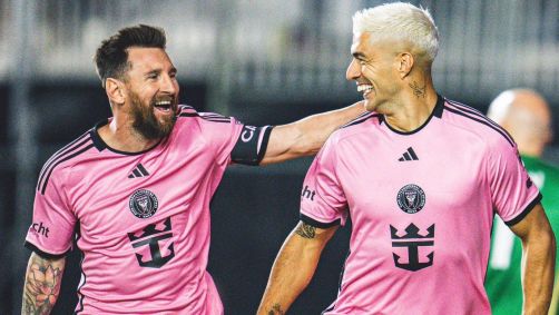 Messi e Suárez, jogadores do Inter Miami