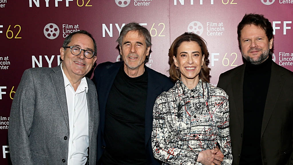 Michael Barker, Walter Salles, Fernanda Torres e Selton Mello no 62ª Festival de Cinema de Nova York • Dominik Bindl/Getty Images for FLC