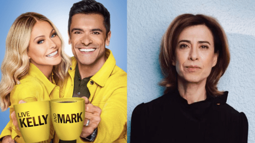 Montagem com Live with Kelly & Mark e Fernanda Torres