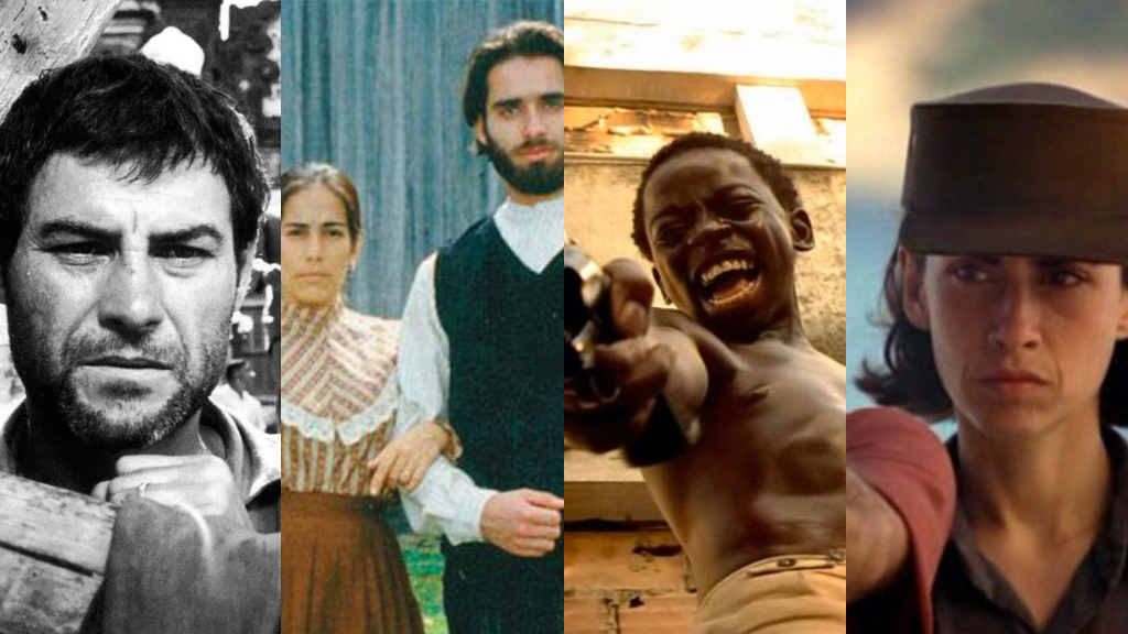 Montagem com alguns filmes brasileiros indicados ao Oscar