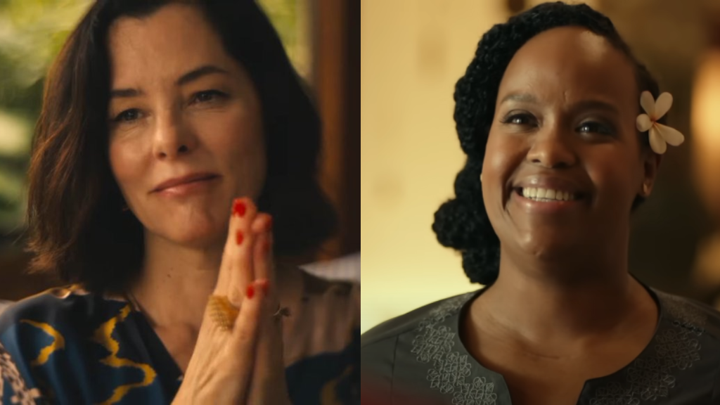 Montagem com as personagens de The White Lotus