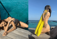 Lisa, do BLACKPINK, compartilha fotos na praia; confira