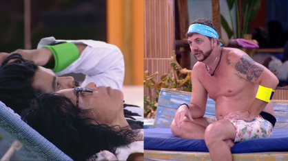 Montagem com madrugada no BBB25