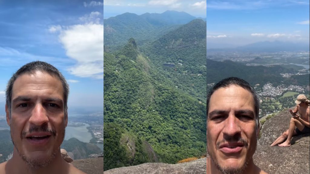 Montagem com os stories de Mateus Solano