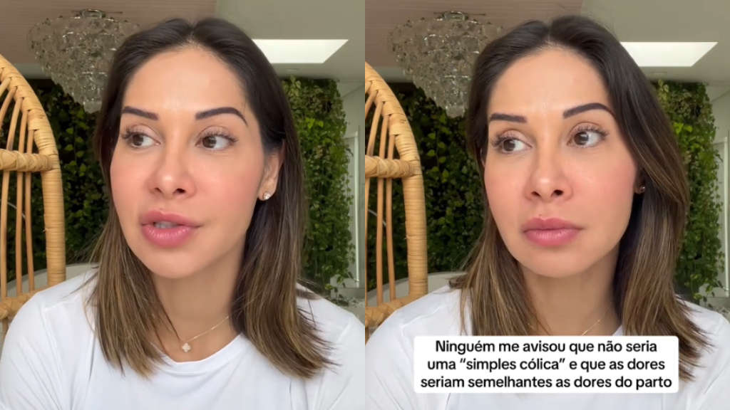 Montagem com os tiktoks de Maíra Cardi