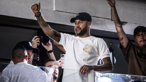 Al-Hilal rescinde com Neymar. Jogador durante jogo do Santos na Vila Belmiro