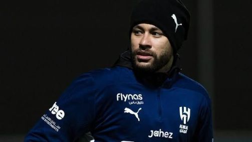 Neymar em treino do Al-Hilal