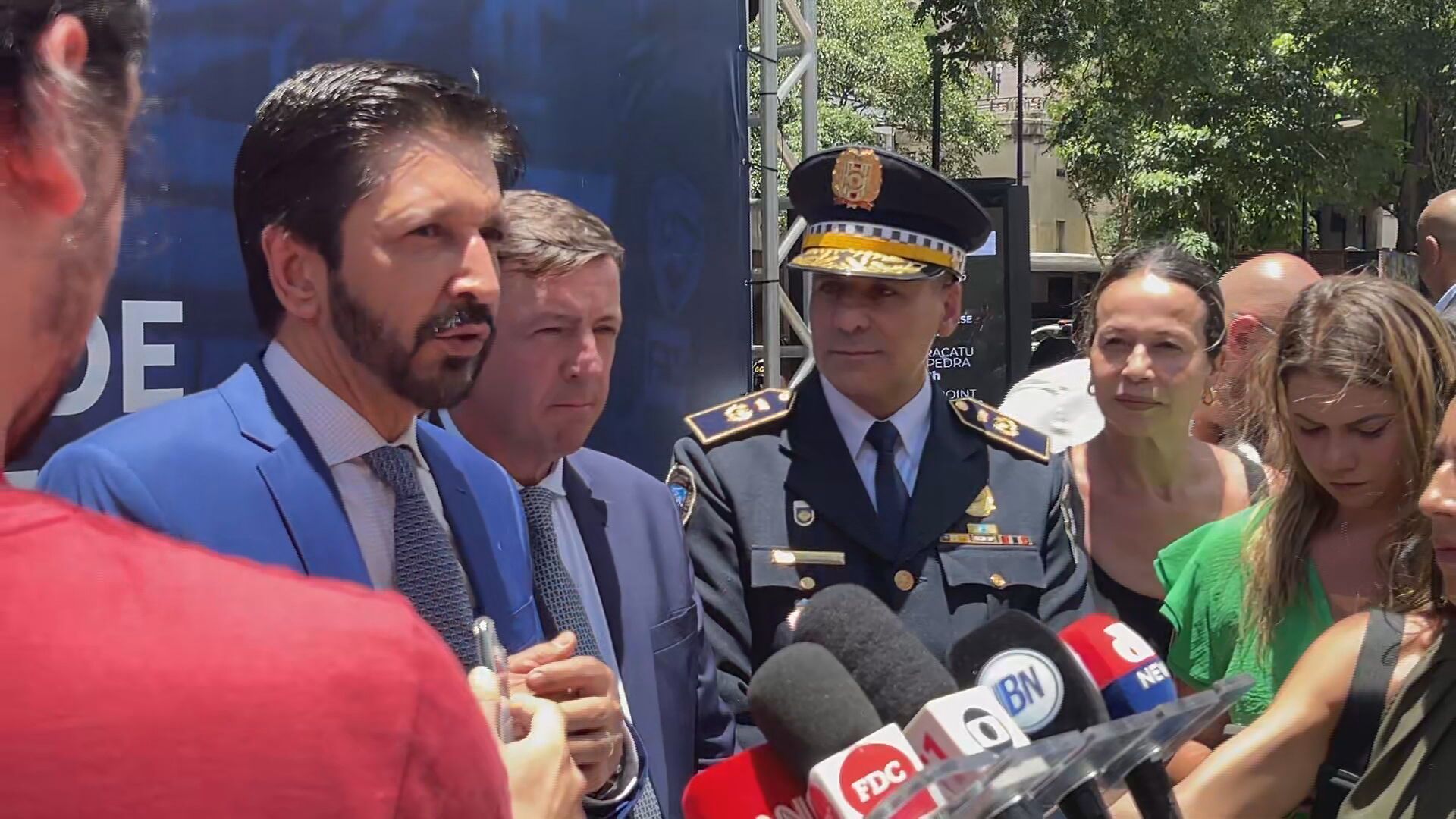 O prefeito Ricardo Nunes (MDB) e o Secretário de Segurança Urbana, Orlando Morando