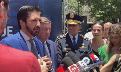 O prefeito Ricardo Nunes (MDB) e o Secretário de Segurança Urbana, Orlando Morando