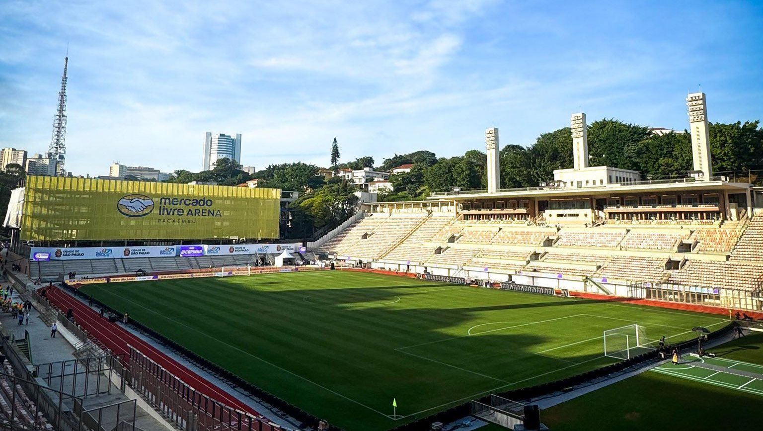 Estádio Mercado Livre Arena Pacaembu, em São Paulo