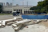 Às vésperas da final da Copinha, Pacaembu segue "em obras"; veja fotos