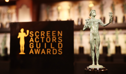 Imagem da estatueta do Sag Awards, prêmio do Sindicato dos Atores