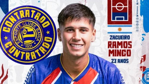 Santiago Mingo é o novo reforço do Bahia
