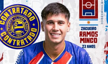 Santiago Mingo é o novo reforço do Bahia