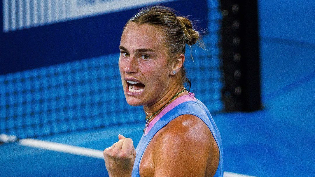 Aryna Sabalenka durante o Brisbane Internacional