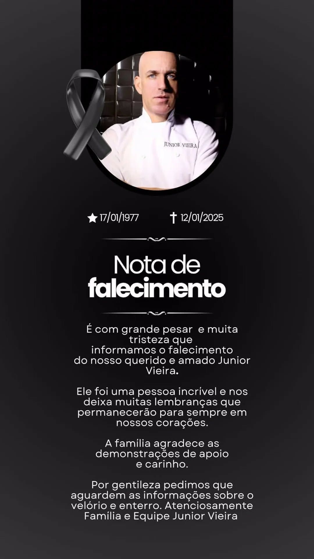 Cake designer morreu neste domingo (12) • Redes sociais