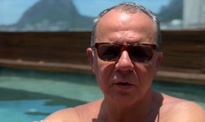 Cabral dá dicas de filmes em vídeo em piscina; ONG critica