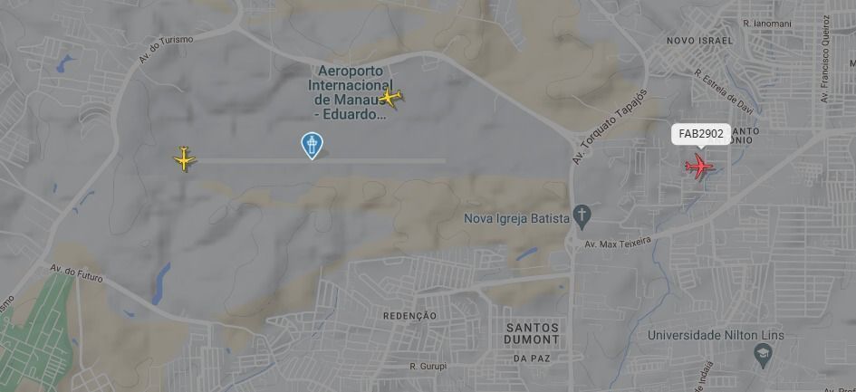 Voo FAB2902 decolou do aeroporto de Manaus para Minas Gerais