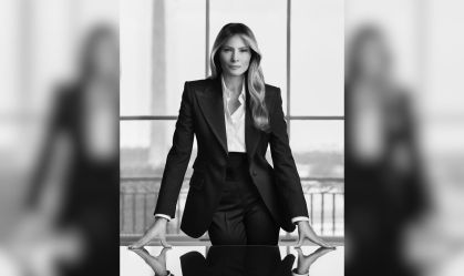Foto oficial de Melania Trump para novo governo dos EUA é divulgada