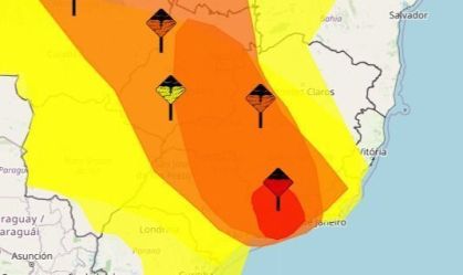 Perigo: alerta vermelho do Inmet é emitido para chuvas na região Sudeste