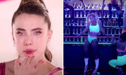 Margaret Qualley é Sue em "A Substância"