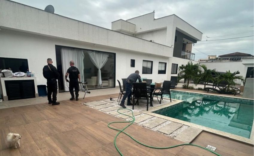 Uma das casas dos envolvidos no esquema de anabolizantes • Divulgação