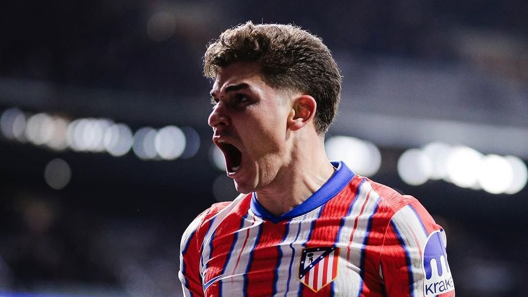 Julián Álvarez marcou os gols da virada do Atlético de Madrid contra o Leverkusen