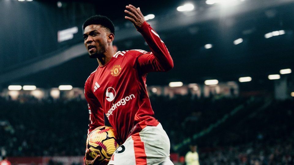 Amad Diallo fez hat-trick na vitória do United contra o Southampton