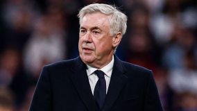 Carlo Ancelotti em jogo do Real Madrid