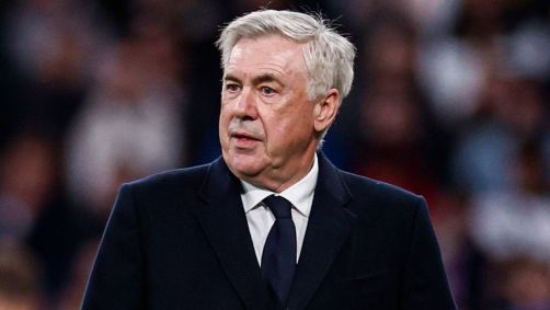 Carlo Ancelotti em jogo do Real Madrid