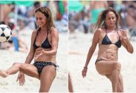 Andrea Beltrão joga altinha no Rio de Janeiro; veja fotos