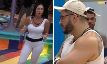 Casados, Arleane e Marcelo entraram como dupla no BBB 25