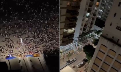 Vídeo: grupo faz arrastão após queima de fogos na virada do ano em Guarujá (SP)