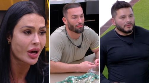 Gracyanne, Diego Hypolito, Marcelo e outros participantes falam de combinar votos