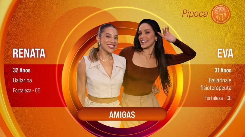 Renata e Eva, dançarinas e amigas, foram anunciadas no BBB25 • Divulgação/Globo